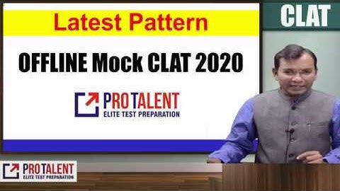 Mock CLAT 2020 Latest Pattern Download Now