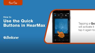 How to Use Quick Buttons in the HearMax app | Beltone screenshot 3