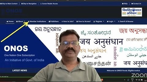 How to use One Nation One Subscription (ONOS)