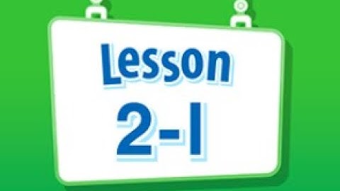 Math Envision English Lesson 2-1