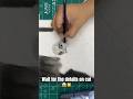 Wait for the details on the cat 😱🐱 #shorts #art #artshorts