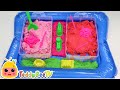 Castles of Kinetic Sand - creative play in sand