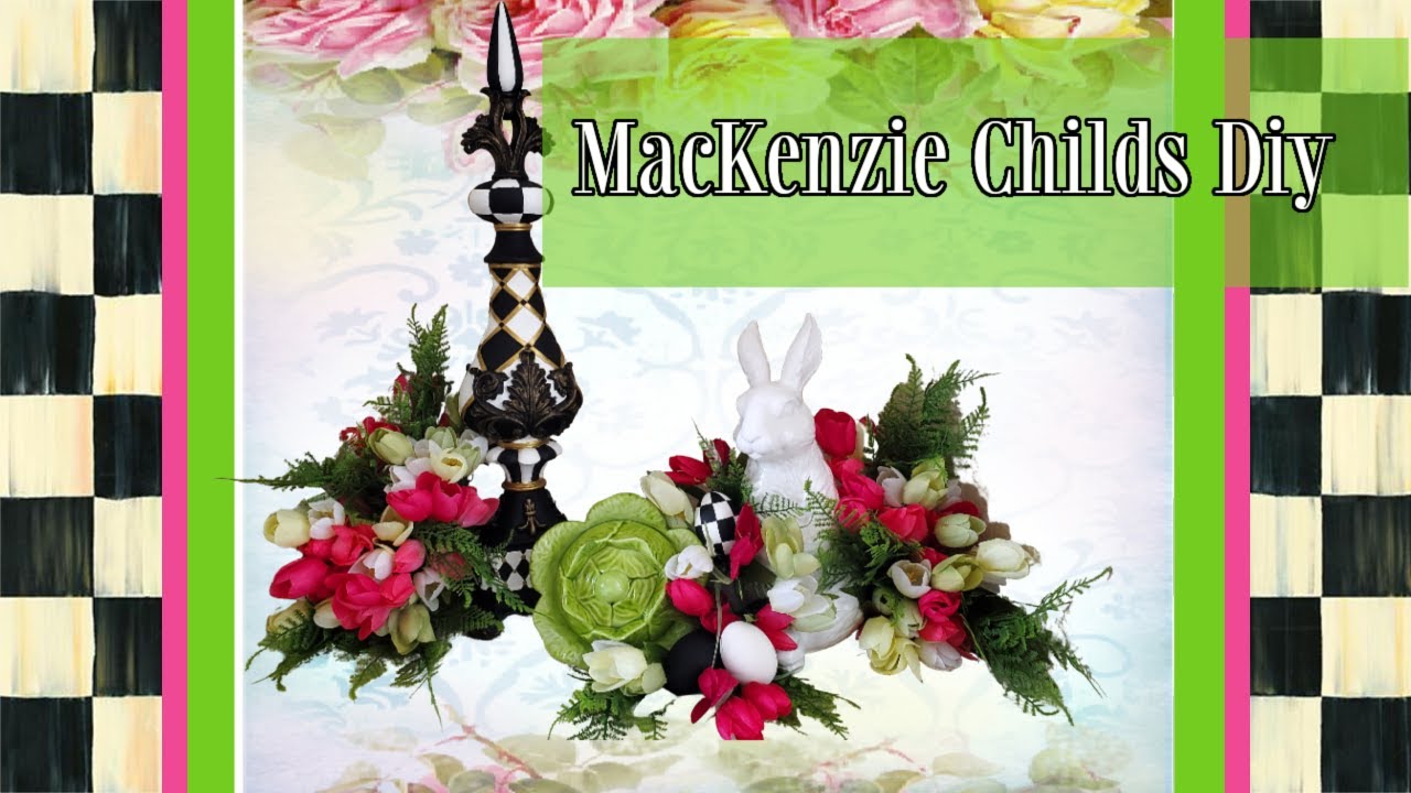 MACKENZIE CHILDS INSPIRED SPRING DIY - FRENCH COUNTRY SPRING DECOR - SPRING DECORATE WITH ME