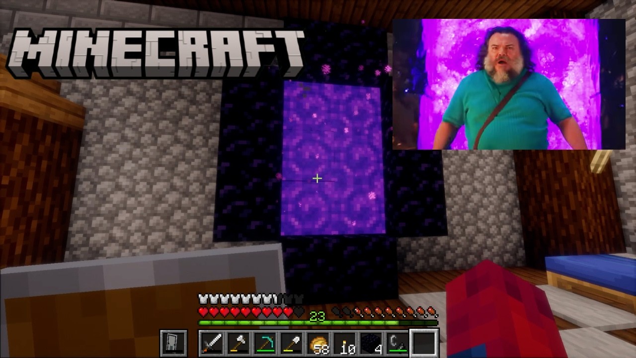 WE WENT IN TO THE NETHER | Minecraft Part 2 - YouTube