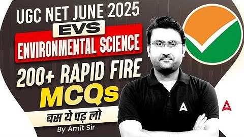 UGC NET Environmental Science | UGC NET Environmental Science Most Important Questions By Amit Sir