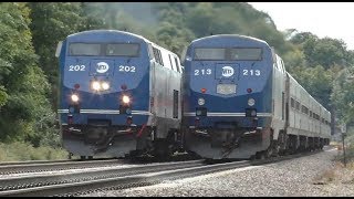 HD 60FPS: Fast Metro North & Amtrak Trains @ Breakneck Ridge ft. CSX River Line Freight