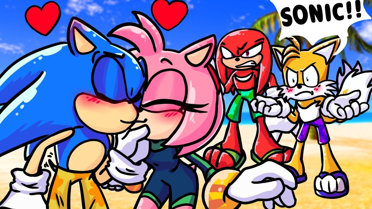 Sonic BEIJOU a Amy na PRAIA no Sonic VR