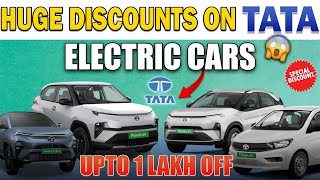 Huge Discounts On Tata Electric Cars🤩 | Upto 1 Lakh Off | Electric Vehicles India