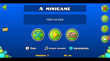 how to make a tapping minigame in geometry dash