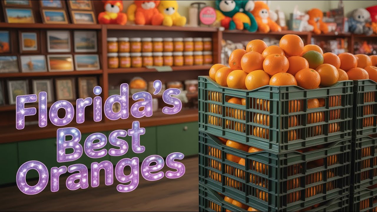 Inside a Retro Florida Orange Gift Store