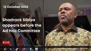 Shadrack Sibiya appears before the Ad Hoc Committee Probing Allegations By Nhlanhla Mkhwanazi