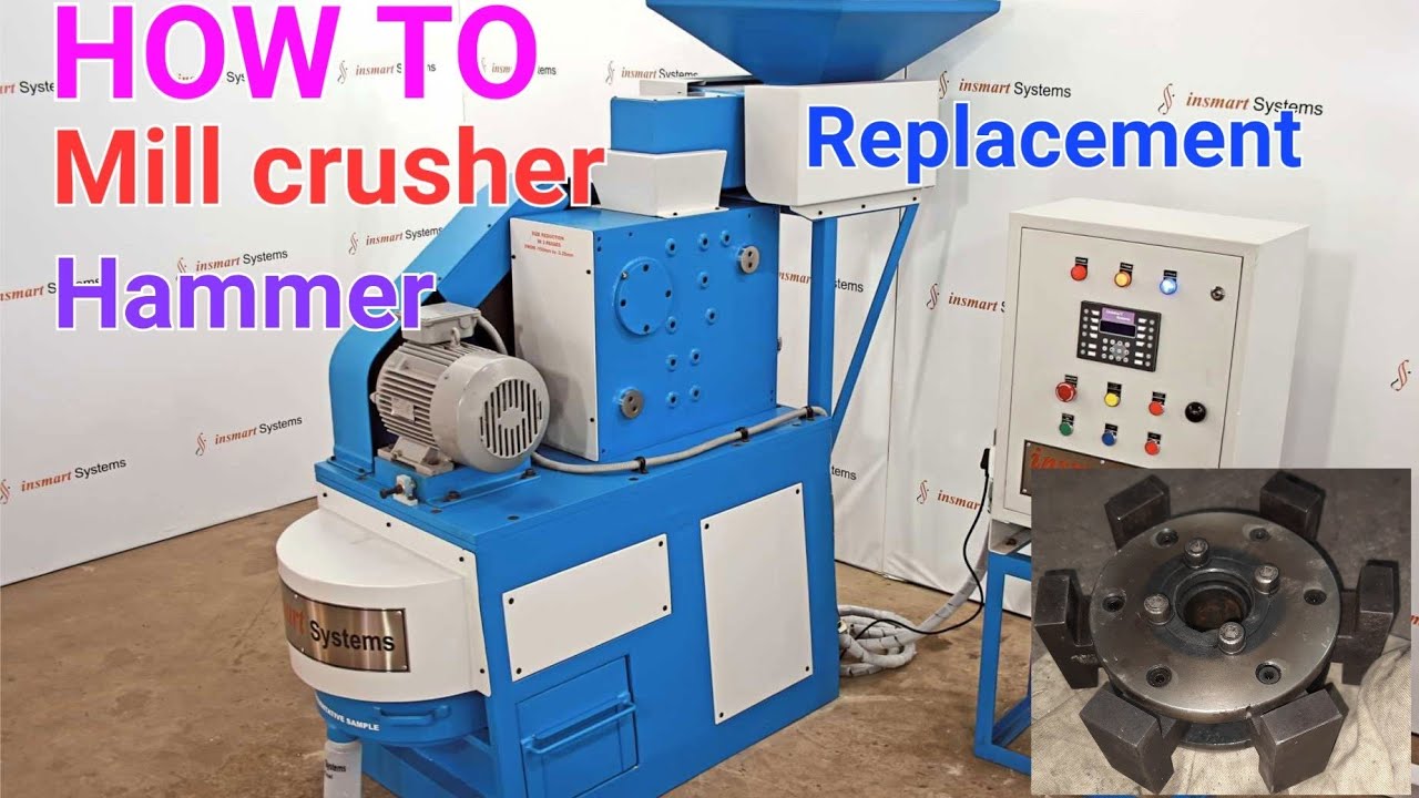 How to Hammer mill crusher# Hammer replacement# pulverizer mini crusher