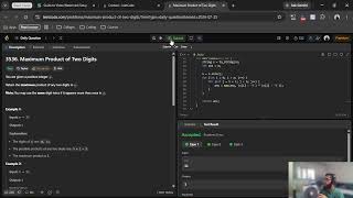 3536. Maximum Product of Two Digits (Leetcode easy)