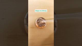How many drops fit on a penny? 💧💧💧 | science experiment at home