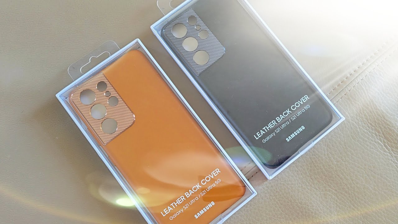 Samsung Galaxy S21 Ultra Official Leather Cover - Unboxing and