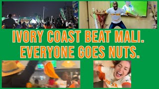 La Côte d'Ivoire Bat le Mali. Tout le Monde Devient Fou. (Ivory Coast Wins. Everyone Goes Nuts.)