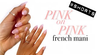 Pink French Gel X Nails #Shorts