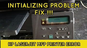 Hp laserjet 126nw printer initialize problem || Hp laserjet printer initialize problem fix