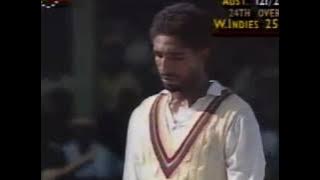 FUNNIEST SIX EVER! Allan Border facing Phil Simmons.