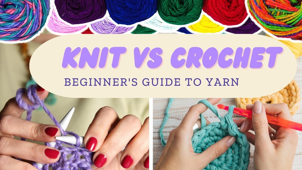 Knitting vs Crochet with Variegated Yarn 