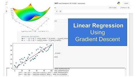 Linear Regression using Gradient Descent(Python Implementation): Part-2 | #Python |#linearregression