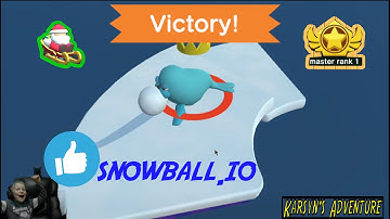 Can We Unlock the SANTA SKIN??!---SNOWBALL.io---MASTER RANK?!