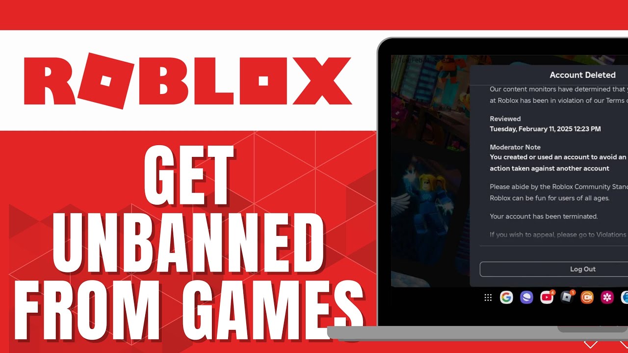 HOW TO GET UNBANNED FROM ROBLOX GAMES 2025 YouTube