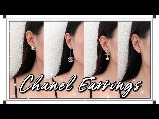 Cute Chanel Earrings Try On and Mod Shots 2021 