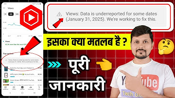 Views: Data is underreported for some dates (January 31, 2025). We