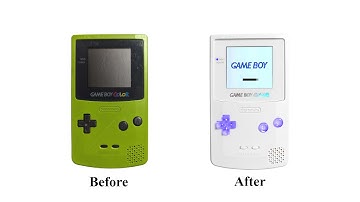 Game Boy Color Backlight Display and LED Button Mod