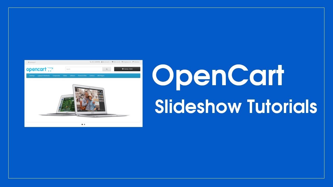 OpenCart 3 Slideshow tutorials - YouTube