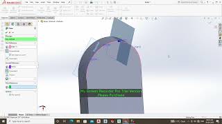 NORMAL TO CURVE PLANE IN SOLID WORKS