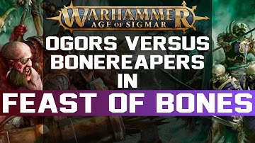 Ogor Brutes battle the Walking Dead in Feast of Bones, a 2019 Warhammer Age of Sigmar starter set.