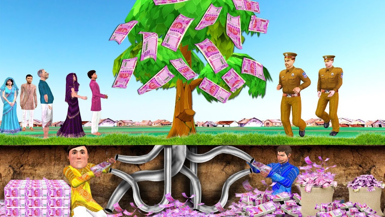 नकली जादुई पैसे का पेड़ Fake Magical Money Tree Must Watch New Funny Comedy Video Hindi Kahaniya