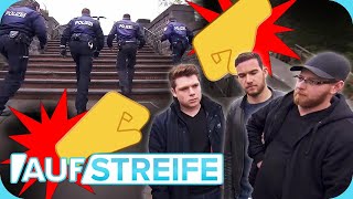 Zusammen im Einsatz: 4 bewaffnete Polizisten VS. 1 aggressive JungsGang   | Auf Streife | SAT.1