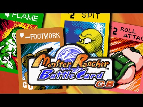 Playing The WORST Game Boy Card Game - Monster Rancher Battle Card