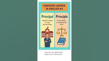 Principal vs Principle | Confused Words in English #4 | Learn Vocabulary Fast #englishlearningclass