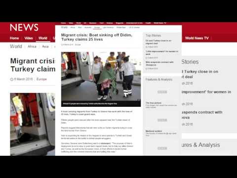 თურქეთის სანაპიროსთან მიგრანტებით სავსე ნავი ჩაიძირა