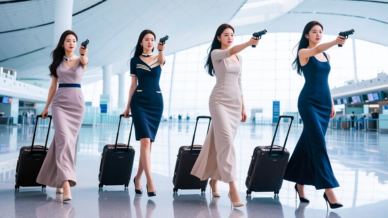 動作電影：美女特警假扮空姐潛入豪華派對解救人質！#特種兵 #動作