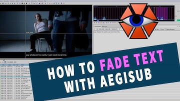 How to FADE IN & FADE OUT SUBTITLES with Aegisub