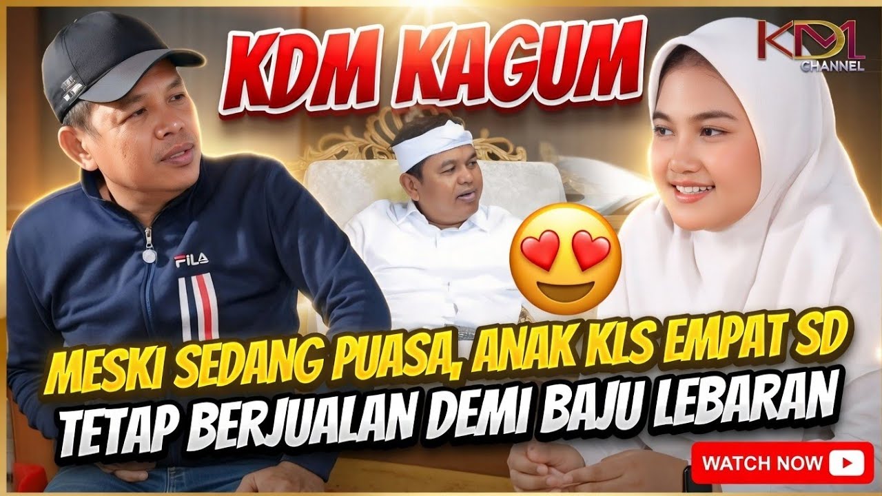 KDM KAGUM‼️ANAK KLS 4 SD RAJIN JUALAN WALAUPUN SEDANG PUASA#kdm #kangdedimulyadi #dedimulyadi 