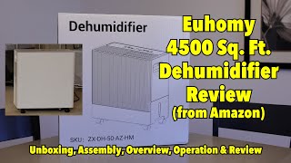 Amazon Basement Dehumidifier Review -- Euhomy 4500 Square Foot Dehumidifier Review