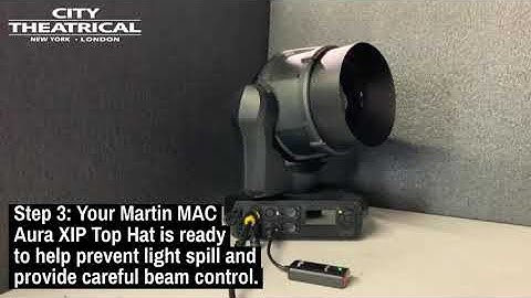 Install City Theatrical Top Hats for Martin MAC Aura XIP on the Light Fixture in 3 Easy Steps