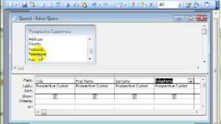 AM 5.3.1.4 Create a make new table query Microsoft Access 2003