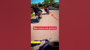 super bike crashed with girlfriend #bike  #crash #superbikes #shortsfeed #ride #motovlog #short