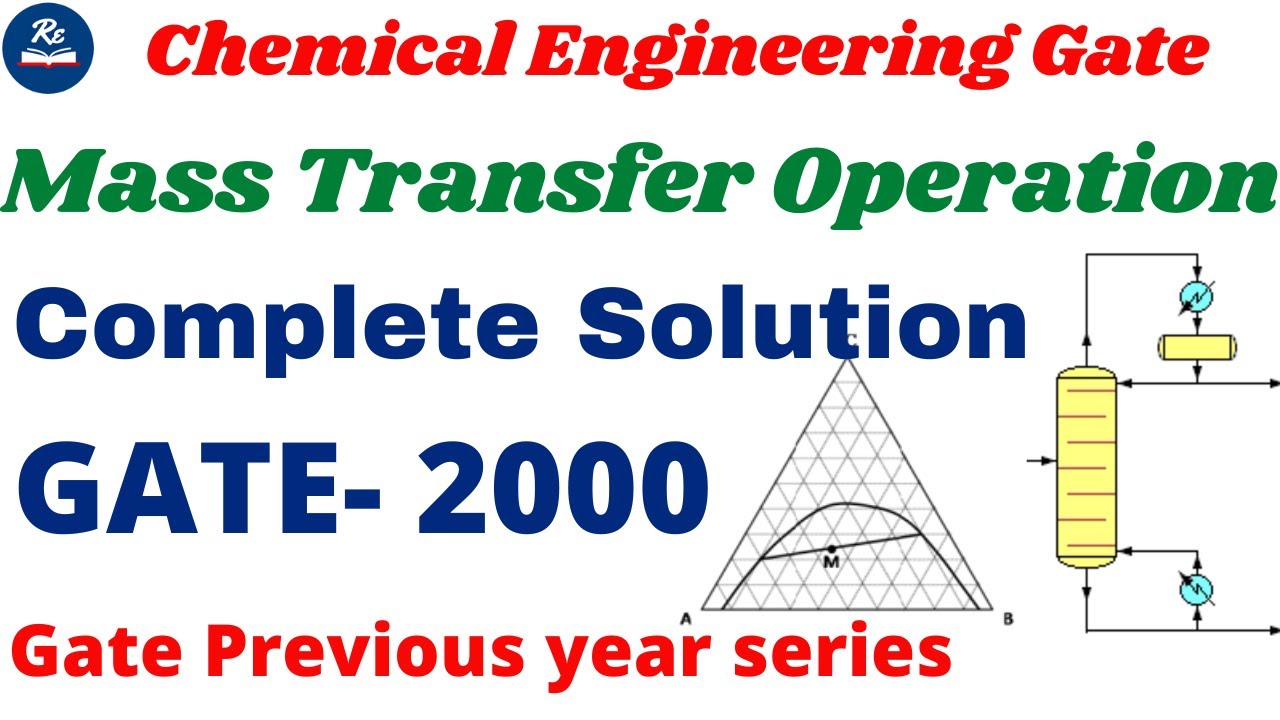 Mass Transfer GATE Previous Year Solution 2000 | Chemical Engineering Gate| MTO | Ranjan e Institute