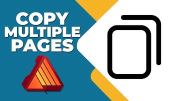 How to copy multiple pages in affinity publisher