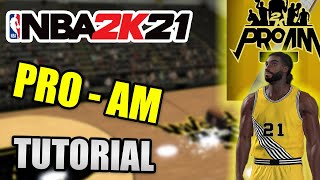 How to Create a Pro-AM Team on NBA 2K21