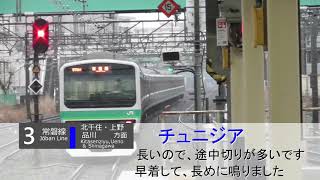 【速報版】JR柏駅 発車メロディ「チュニジア」「突き進め柏」