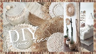 : 5 Boho DIY Home Decor / Wall hanging and baskets